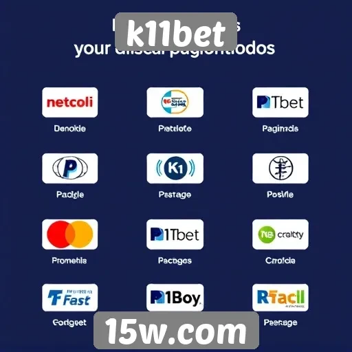Métodos de pagamento e saque no k11bet